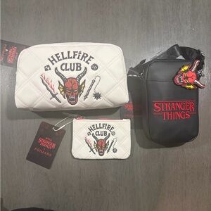 PRIMARK  Stranger Things Crossbody Bag, Travel Bag & Coin Purse Wallet Lot Of 3